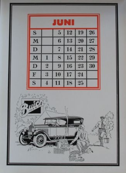 Buick Modelprogram Yearcalendar 1927 (8147)